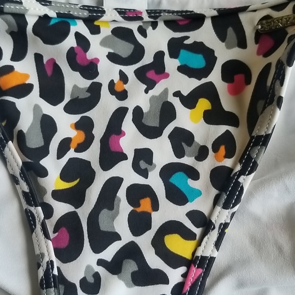 Leopard Print Bikini Bottoms With Straps By Pink - image 2